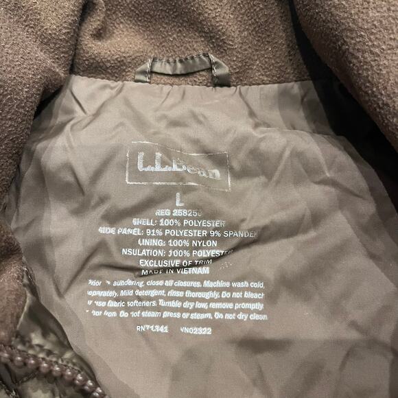 LL Bean Thinsulate Quilted Brown Vest Sz L Fall Outdoor Gorpcore Hiking - Picture 2 of 8